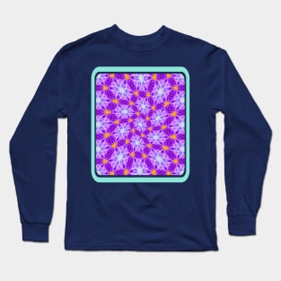 Pretty Purple Flower Pattern Long Sleeve T-Shirt